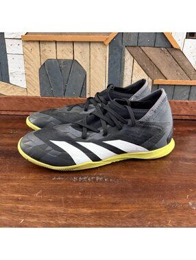 Adidas Predator Accuracy.3 Youth Indoor Soccer Shoes Black Yellow Size 6